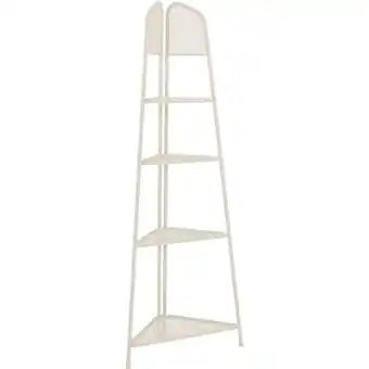 Netto Marken-Discount Metall Balkon Eckregal Regal Standregal Ablage Aufbewahrung Eckschrank beige Angebot