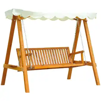 Netto Marken-Discount Outsunny Hollywoodschaukel Lärche, Metall, Polyester Angebot