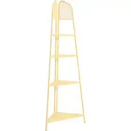 Netto Marken-Discount Metall Balkon Eckregal Regal Standregal Ablage Aufbewahrung Eckschrank gelb Angebot