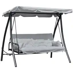 Netto Marken-Discount Outsunny Hollywoodschaukel Metall, 180g/m² Polyester Angebot