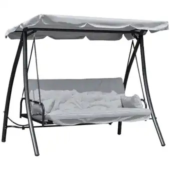 Netto Marken-Discount Outsunny Hollywoodschaukel Metall, 180g/m² Polyester Angebot