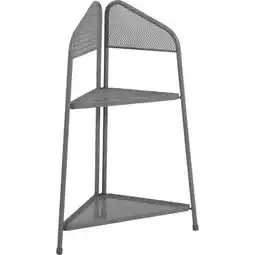Netto Marken-Discount Metall Balkon Eckregal Regal Standregal Ablage Aufbewahrung Eckschrank grau Angebot