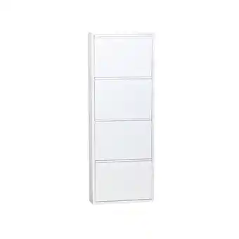 Netto Marken-Discount Schuhschrank Pisa 4 Klappen (B)50 x (H)139,5 x (T)16cm Angebot