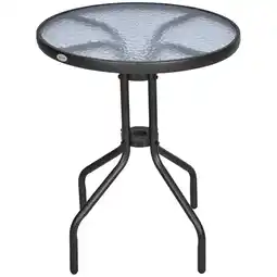 Netto Marken-Discount Outsunny Gartentisch Metall, Sicherheitsglas, Kunststoff Angebot