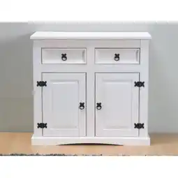 Netto Marken-Discount New Mexiko Sideboard Mexico 2 Schubladen + 2 Türen Kommode Schrank weiß Angebot