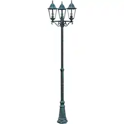 Netto Marken-Discount Alu Kandelaber Garten Laterne Aussenleuchte Stand Leuchte Lampe grün schwarz Angebot