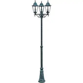 Netto Marken-Discount Alu Kandelaber Garten Laterne Aussenleuchte Stand Leuchte Lampe grün schwarz Angebot