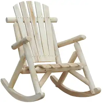 Netto Marken-Discount Outsunny Schaukelstuhl Tannenholz Angebot