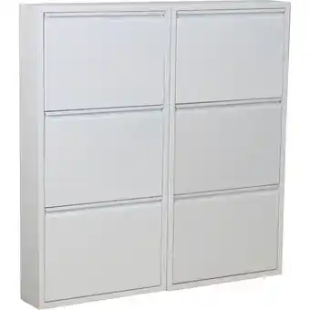Netto Marken-Discount Schuhschrank Pisa 6 Klappen (B)100 x (H)106 x (T)16cm Angebot