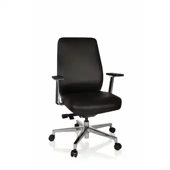 Netto Marken-Discount hjh OFFICE Luxus Chefsessel VERMONT Leder mit Armlehnen Angebot