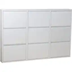 Netto Marken-Discount Schuhschrank Pisa 9 Klappen (B)150 x (H)106 x (T)16cm Angebot