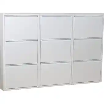 Netto Marken-Discount Schuhschrank Pisa 9 Klappen (B)150 x (H)106 x (T)16cm Angebot