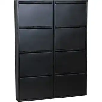 Netto Marken-Discount Schuhschrank Pisa 8 Klappen (B)100 x (H)139,5 x (T)16cm Angebot