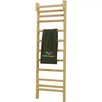 Netto Marken-Discount 225x70cm Solide Holz Kletterwand Sprossenwand Massivholz 100 Kg belastbar Sport Angebot