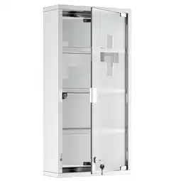Netto Marken-Discount HOMCOM Medizinschrank Stahl, Glas Angebot