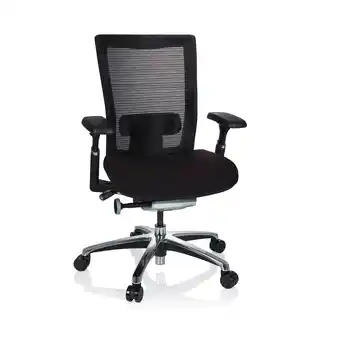 Netto Marken-Discount hjh OFFICE High End Bürostuhl NOVA PRO ALU Stoff/Netzstoff mit Armlehnen Angebot