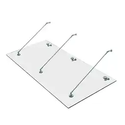 Netto Marken-Discount HOMCOM Vordach Edelstahl, Gehärtetes Glas Angebot