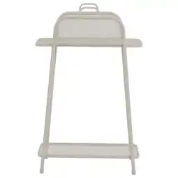 Netto Marken-Discount Metall Balkonregal beige Balkon Garten Terrasse Regal Standregal Möbel Tisch Angebot