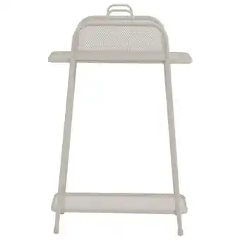 Netto Marken-Discount Metall Balkonregal beige Balkon Garten Terrasse Regal Standregal Möbel Tisch Angebot