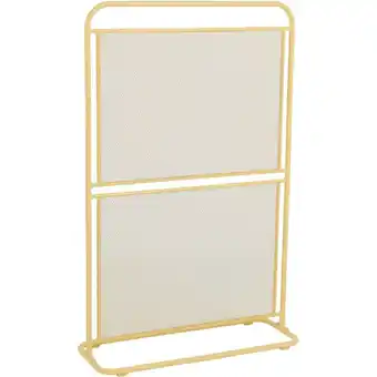 Netto Marken-Discount Metall Balkon Sichtschutz 124x80 Windschutz Larmschutz Garten Terrasse gelb Angebot
