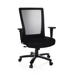 Netto Marken-Discount hjh OFFICE XXL Drehstuhl XXL EXTENDER Stoff/Netzstoff mit Armlehnen (höhenverstellbar) Angebot
