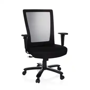 Netto Marken-Discount hjh OFFICE XXL Drehstuhl XXL EXTENDER Stoff/Netzstoff mit Armlehnen (höhenverstellbar) Angebot