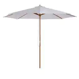 Netto Marken-Discount Outsunny Sonnenschirm Bambus, Polyester, Tannenholz Angebot