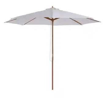 Netto Marken-Discount Outsunny Sonnenschirm Bambus, Polyester, Tannenholz Angebot