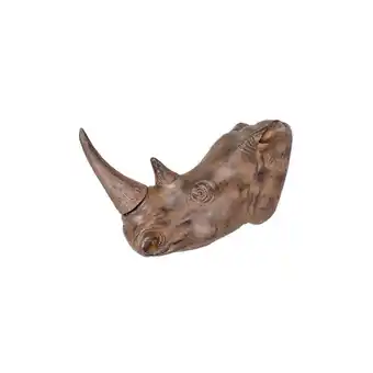 Netto Marken-Discount Nashorn Wanddekoration Antik-Braun Dekoration Poyresin Geweih Deko Trophäe Angebot