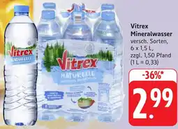 Gebauer's Vitrex Mineralwasser Angebot