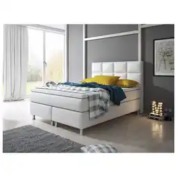 Netto Marken-Discount Inter Handels Boxspringbett Miami 140x200 cm weiß Angebot