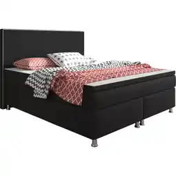 Netto Marken-Discount Inter Handels Boxspringbett King Size 180 x 200 cm Schwarz - versch. Farben Angebot