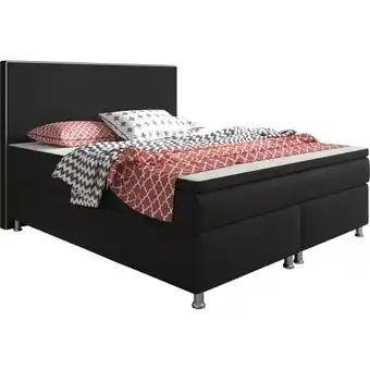 Netto Marken-Discount Inter Handels Boxspringbett King Size 180 x 200 cm Schwarz - versch. Farben Angebot