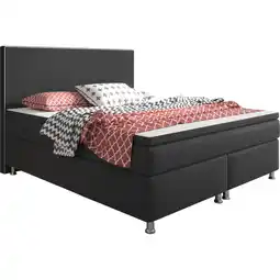 Netto Marken-Discount Inter Handels Boxspringbett King Size 180 x 200 cm Anthrazit - versch. Farben Angebot