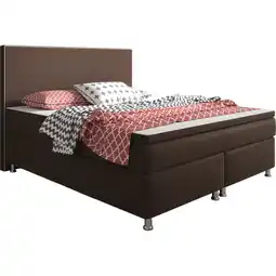 Netto Marken-Discount Inter Handels Boxspringbett King Size 180 x 200 cm Braun - versch. Farben Angebot