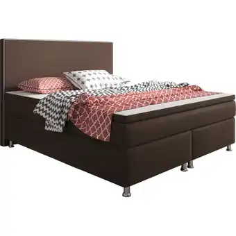Netto Marken-Discount Inter Handels Boxspringbett King Size 180 x 200 cm Braun - versch. Farben Angebot