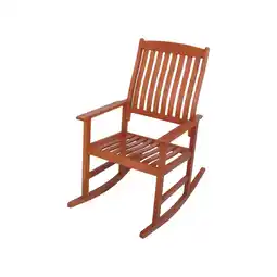 Netto Marken-Discount Garden Pleasure Schaukelstuhl Florida Eukalyptus Holz Garten Stuhl Sessel Möbel Angebot