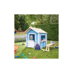 Netto Marken-Discount Home Deluxe Spielhaus Der große Palast blau, mit Bank Angebot