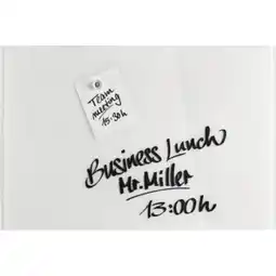 Netto Marken-Discount Magnetoplan Design Glasboard, magnetisch brillant weiß 800x600mm Angebot
