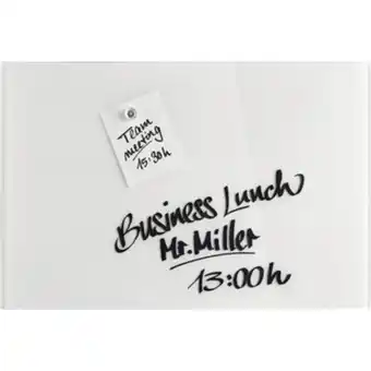 Netto Marken-Discount Magnetoplan Design Glasboard, magnetisch brillant weiß 800x600mm Angebot