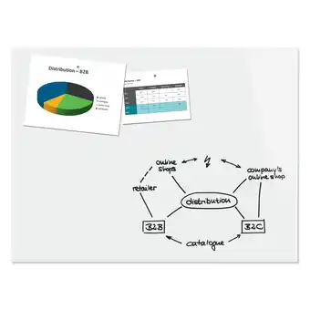 Netto Marken-Discount Sigel Glas Magnettafel Whiteboard rein-weiß Angebot