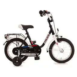 Netto Marken-Discount Bachtenkirch 14 Kinderfahrrad POLICE weiß/ schwarz Angebot