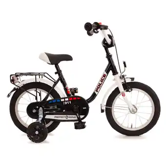 Netto Marken-Discount Bachtenkirch 14 Kinderfahrrad POLICE weiß/ schwarz Angebot
