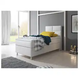 Netto Marken-Discount Inter Handels Boxspringbett Miami 90x200 cm weiß, ohne Bettkasten Angebot