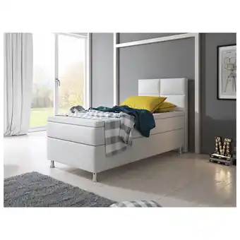 Netto Marken-Discount Inter Handels Boxspringbett Miami 90x200 cm weiß, ohne Bettkasten Angebot