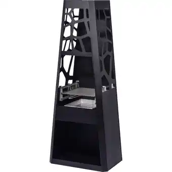 Netto Marken-Discount Dobar 35423 Metall-Gartenkamin mit Grillrost und Stauraum, schwarz Angebot