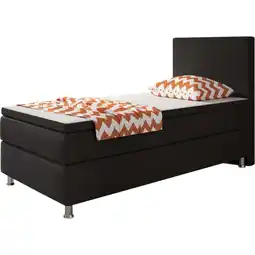 Netto Marken-Discount Inter Handels Boxspringbett Berlin 90x200 schwarz Angebot