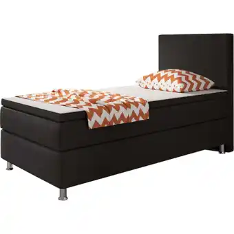 Netto Marken-Discount Inter Handels Boxspringbett Berlin 90x200 schwarz Angebot