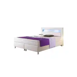 Netto Marken-Discount Inter Handels Boxspringbett Monaco 180x200 cm mit Bettkasten - weiss Angebot