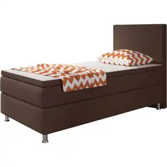 Netto Marken-Discount Inter Handels Boxspringbett Berlin 90x200 braun Angebot